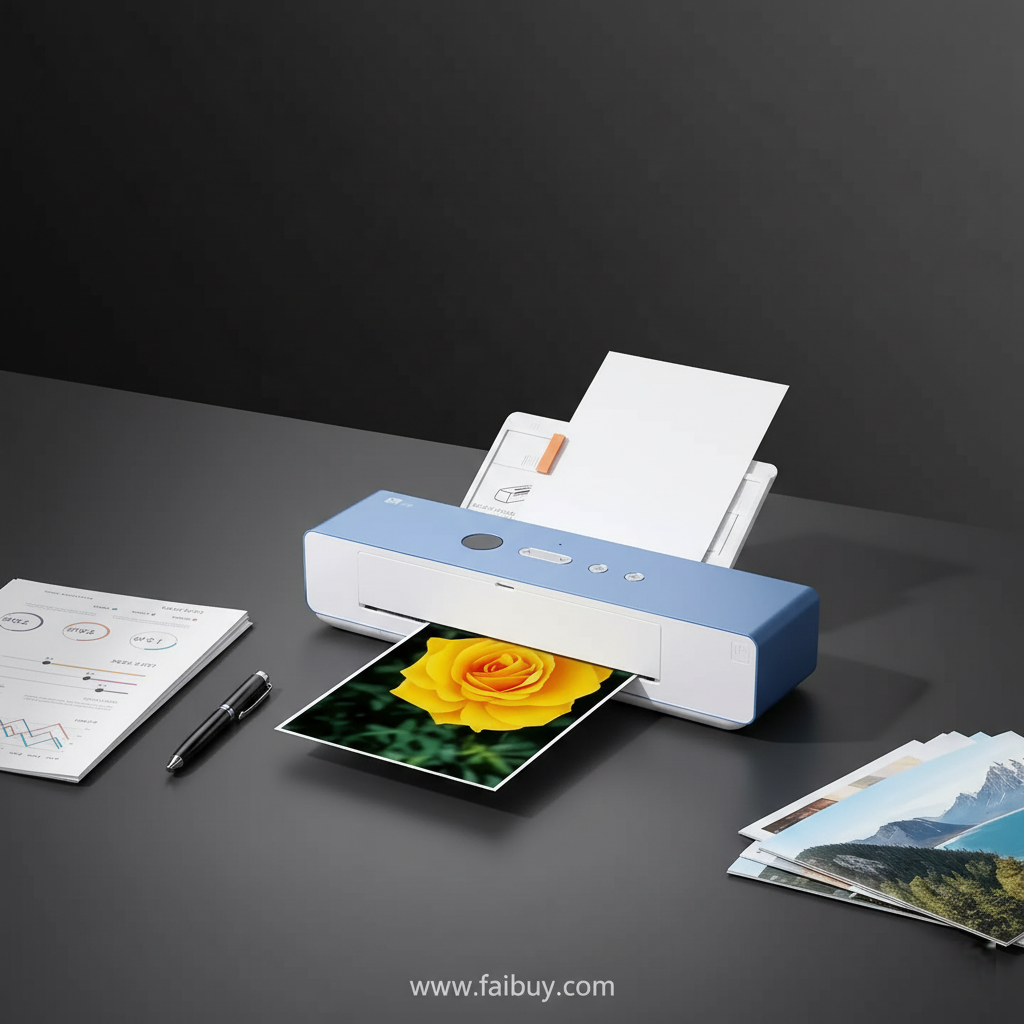 FAIBUY X1100W Portable Color Inkjet Printer — Battery Powered A4